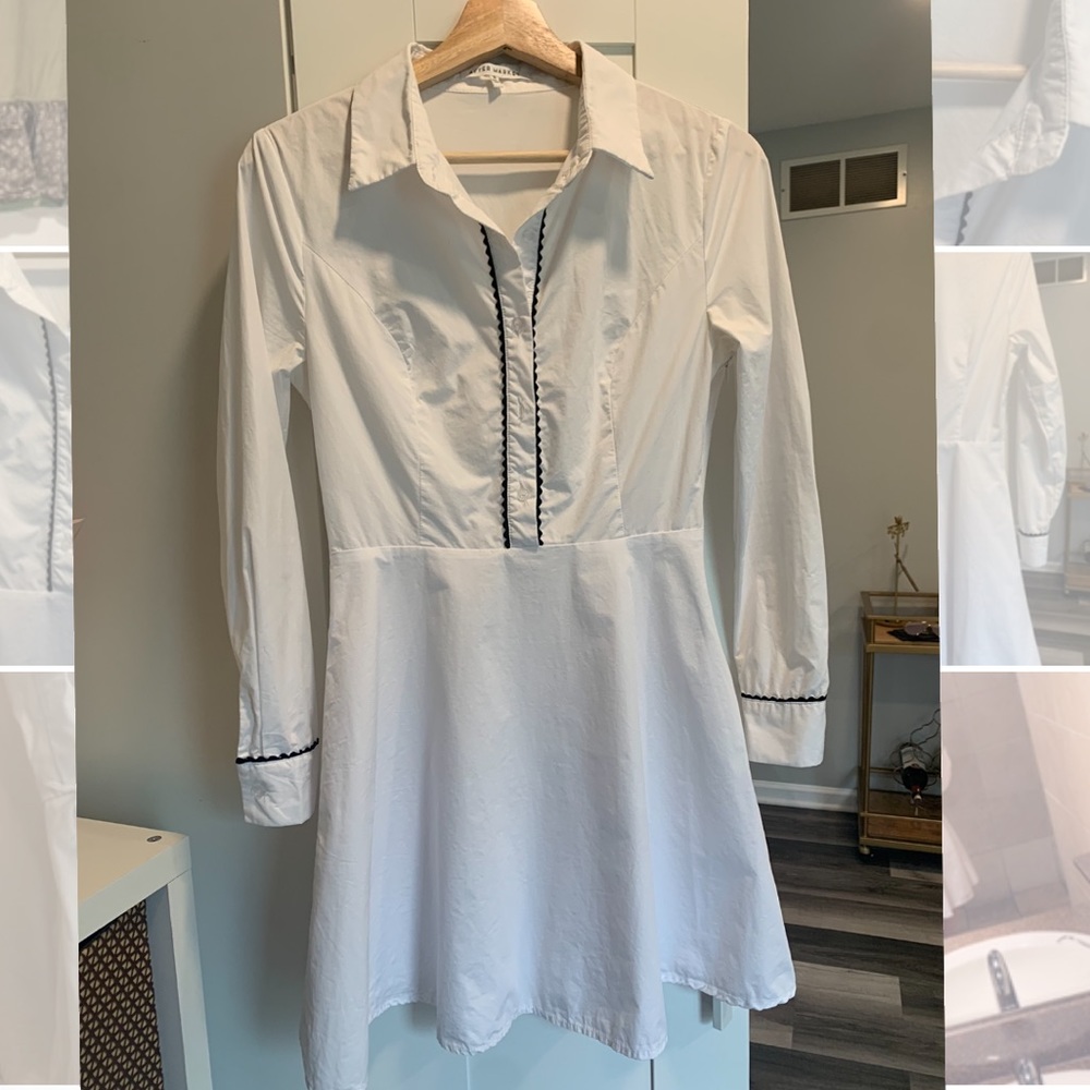 White mini dress size small brand is “AFTER MARKET”